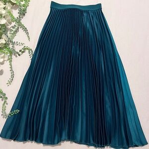 H&M Women’s Green Pleated Skirt US 2